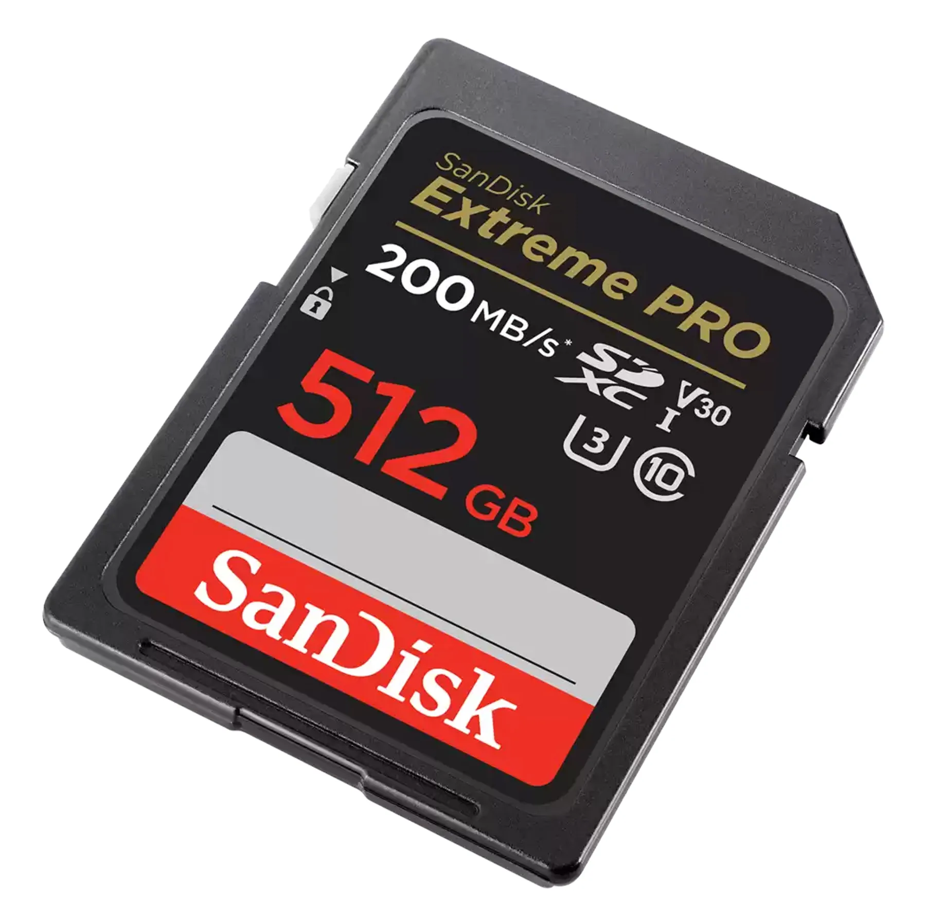 کارت حافظه SDXC سن دیسک مدل Extreme Pro V30 کلاس 10 استاندارد UHS-I U3 سرعت 200mbps ظرفیت 512 گیگابایت