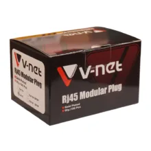 سوکت شبکه CAT6 UTP وی نت مدل V-NC6U0100 بسته 100 عددی