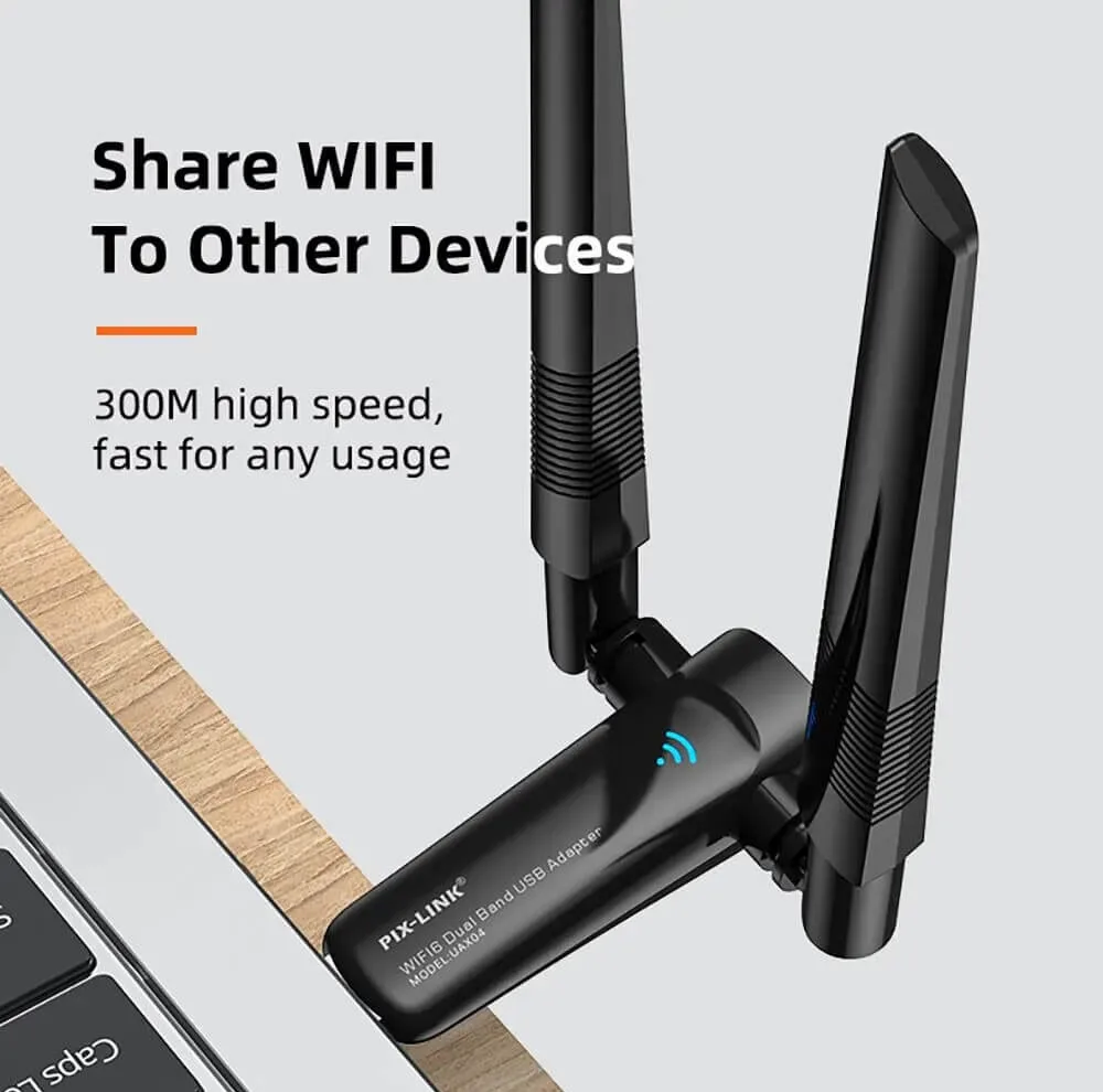 USB کارت شبکه پیکس لینک مدل UAX04