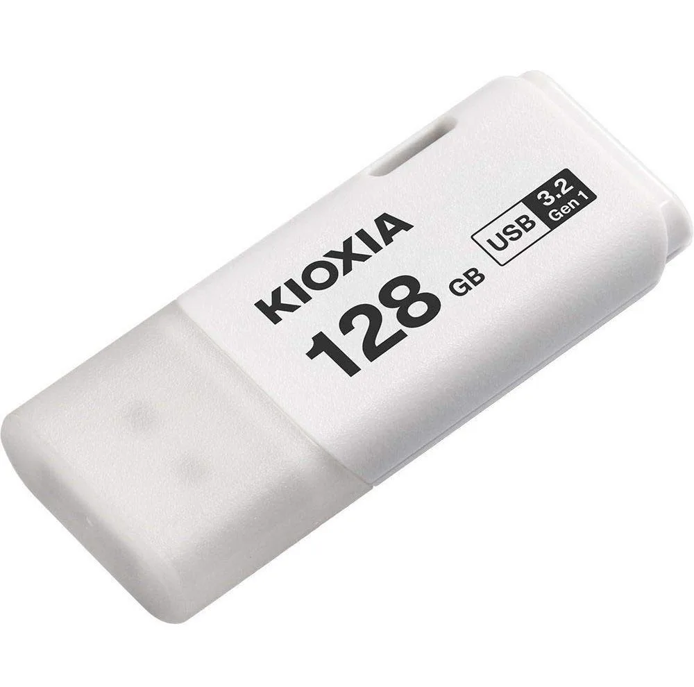 فلش مموری 128 گیگابایت کیوکسیا مدل U301 با رابط USB 3.2 Gen1 Type-A و طراحی درپوش‌دار