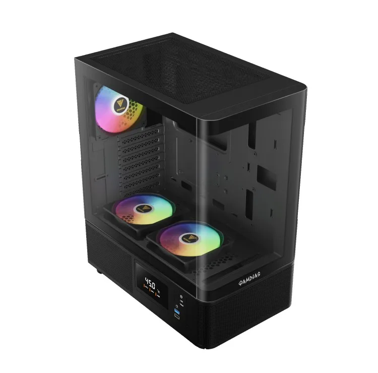کیس کامپیوتر گیمینگ گیم دیاس مدل ATLAS E2 CG BK