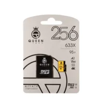 کارت حافظه Micro SD XC کوئین تک مدل A2-V60-633X کلاس 10 استاندارد UHS-l U3 سرعت 95MBps ظرفیت 256 گیگابایت به همراه آداپتور SD
