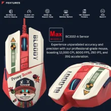 ماوس گیمینگ بلادی مدل W63 Max Proxy Boom Activated