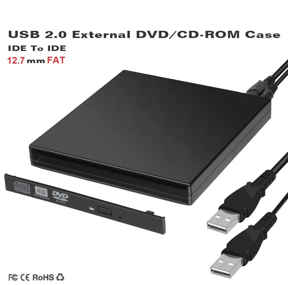 باکس تبدیل DVD رایتر اینترنال SATA به اکسترنال USB2.0 کد 127