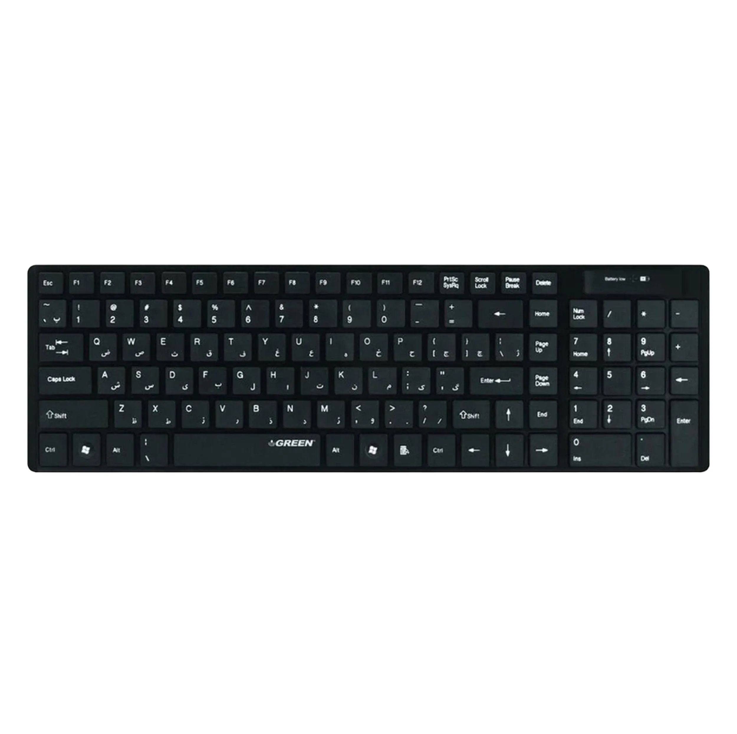 کیبورد بی سیم گرین مدل GK-101W با حروف فارسی