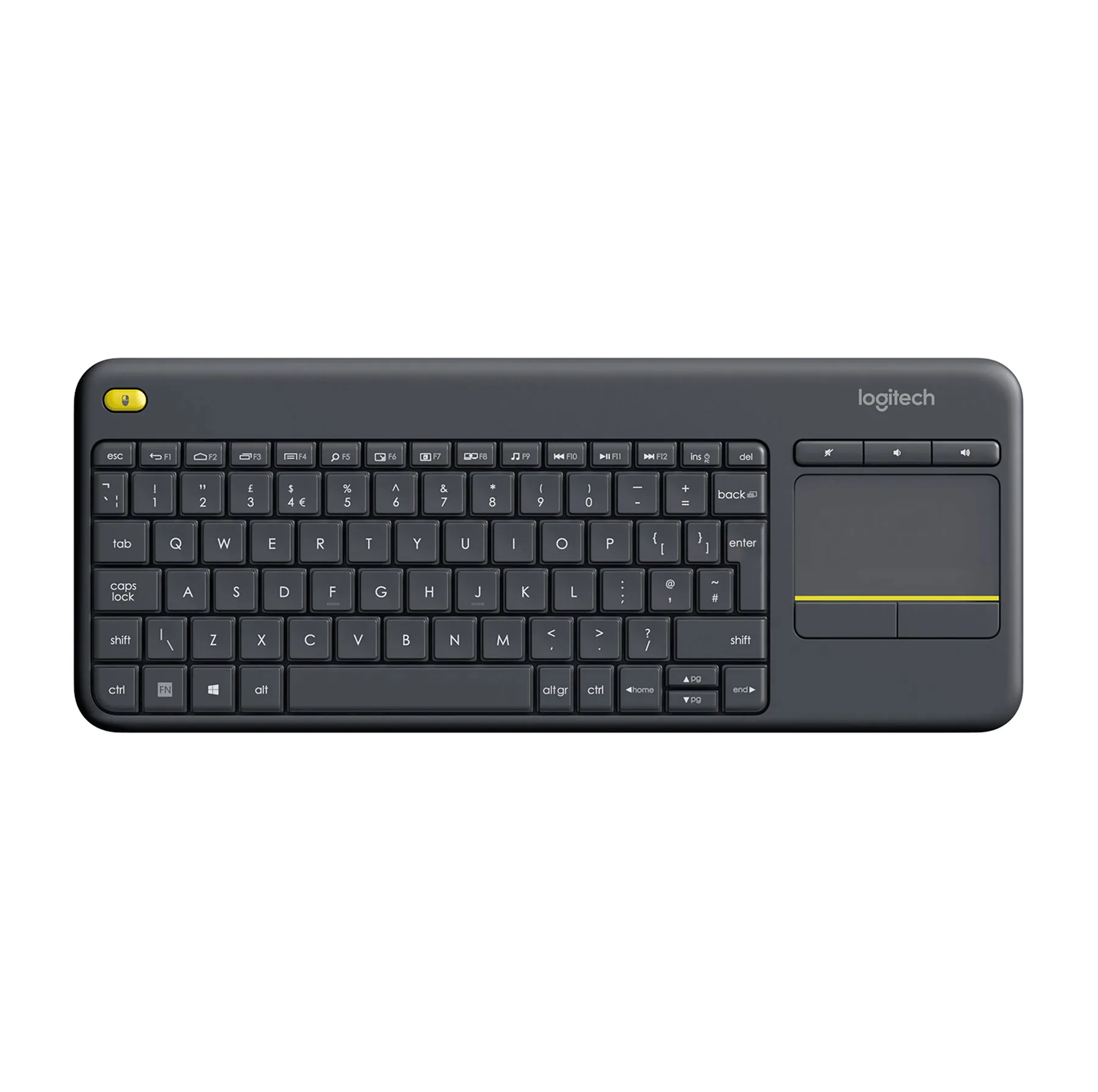 کیبورد بی سیم لاجیتک مدل K400 Plus، سوییچ ممبران، Tenkeyless