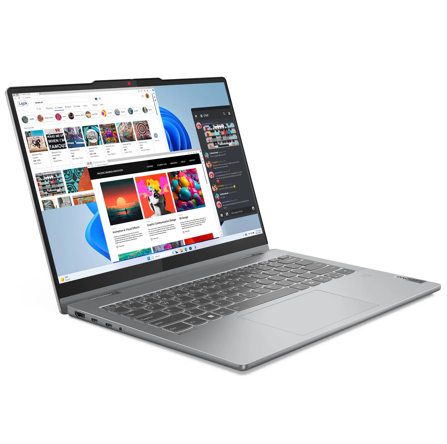 لپ تاپ 14 اینچی لنوو مدل IdeaPad 5 2-in-1 14IRH9-i7 13620H-16GB LPDDR5X 5200MHz-2TB SSD-OLED 60Hz Touch-Backlit-Fingerprint به همراه قلم - کاستوم شده