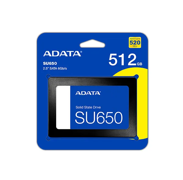 اس اس دی اینترنال SATA III ای دیتا مدل SU650 ظرفیت 512 گیگابایت