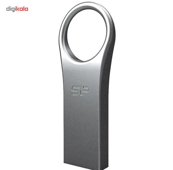 فلش مموری 32 گیگابایت سیلیکون پاور مدل Firma F80 با رابط USB 2.0، بدنه آلیاژ روی بدون درب و مقاوم در برابر شوک و لرزش