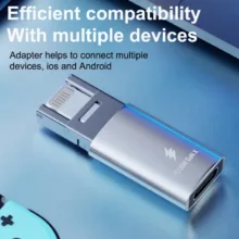 مبدل USB-C 3.0 OTG به USB/ MICROUSB/ لایتنینگ مدل IPAND3000M
