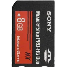 کارت حافظه Stick pro duo سونی مدل HX کلاس 4 استاندارد HG سرعت 20MB/S ظرفیت 8 گیگابایت