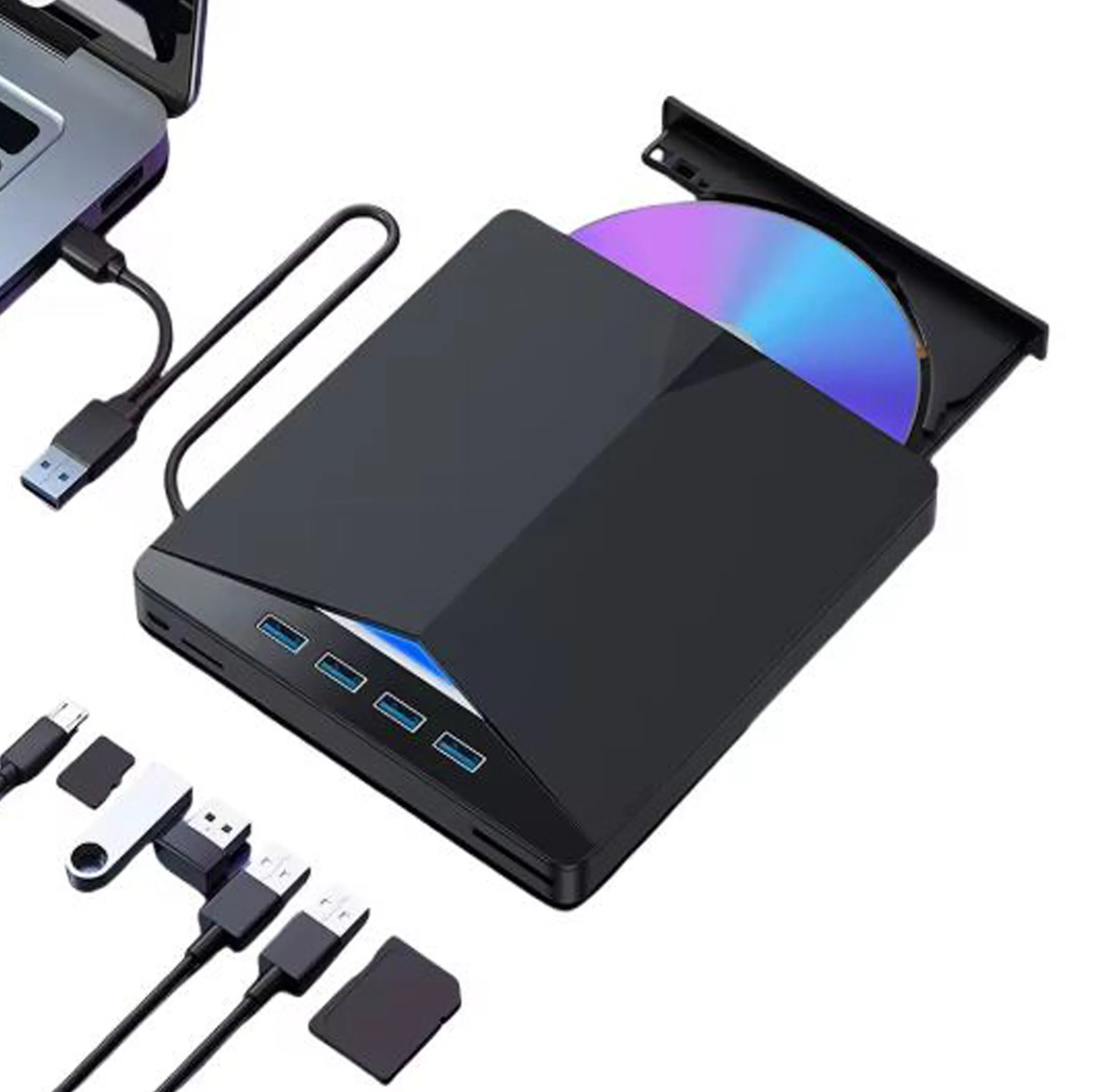 درایو DVD اکسترنال مدل External DVD Drive Super Slim 7 in 1