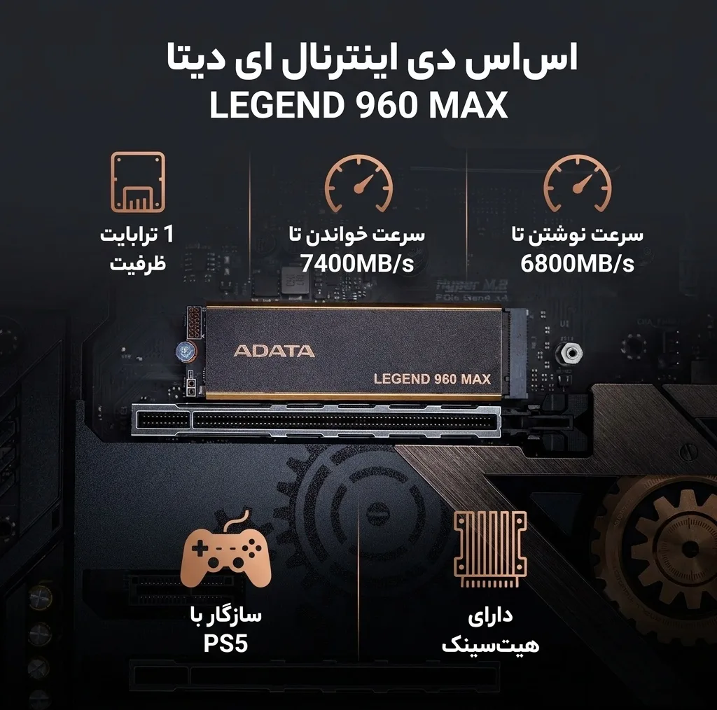 اس اس دی اینترنال ای دیتا مدل LEGEND 960 MAX  ظرفیت یک ترابایت