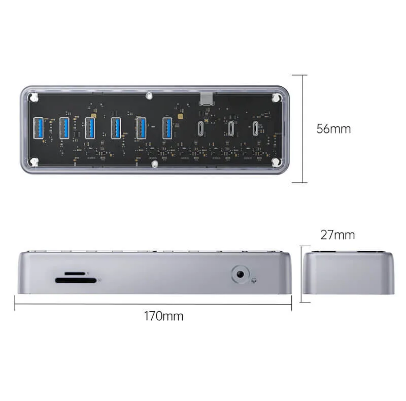 هاب ۱۴ پورت USB اوریکو مدل OMQ-14P