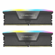 رم DDR5 دسکتاپ 32 گیگابایت 6600Mhz CL38 کورسیر مدل VENGANCE RGB BLACK دو کاناله