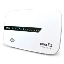 مودم روتر 4.5G ایرانسل مدل TF-i120 E1 با اتصال وای‌فای و کابل LAN، پشتیبانی از 32 کاربر، سیم‌کارت و 300 گیگابایت اینترنت 3 ماهه