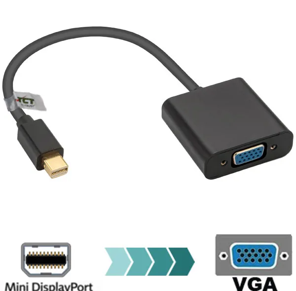 مبدل Mini Display Port به VGA تی سی تراست مدل TC-MDP2V