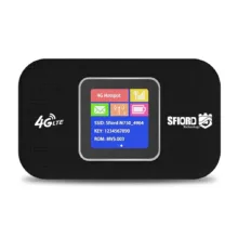 مودم 4G LTE قابل حمل اسفیورد مدل M750 با باتری 3000 میلی‌آمپرساعت، پشتیبانی از 10 کاربر همزمان، نمایشگر رنگی دیجیتال، اتصال بی‌سیم WIFI 802.11b/g/n و سرعت دانلود تا 150 مگابیت بر ثانیه