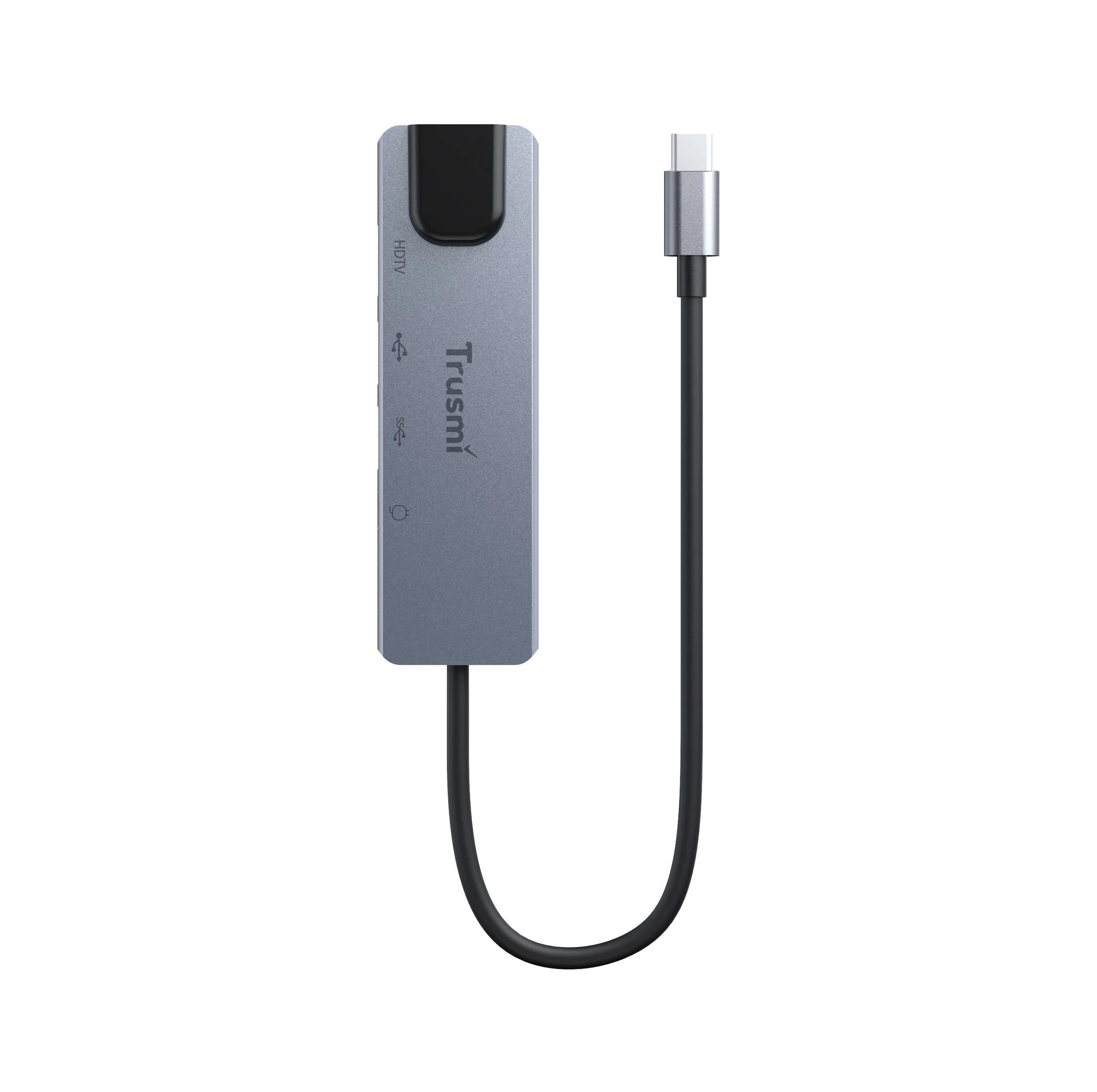هاب 5 پورت Type-C به Type-C/HDMI/USB3.0/USB2.0/RG45 تراسمی مدل DS01-04