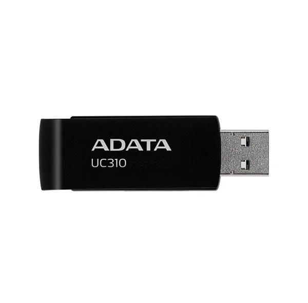 فلش مموری ای دیتا مدل UC310 ظرفیت 64 گیگابایت با رابط USB 3.2 Gen1، طراحی چرخشی، سازگار با ویندوز، مک، لینوکس، بدون نیاز به نصب درایور و مناسب استفاده در کامپیوتر، لپ‌تاپ، گوشی و تلویزیون