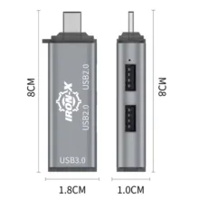 هاب 3 پورت USB 3.0 آیرون ایکس مدل TYPEC HUB300