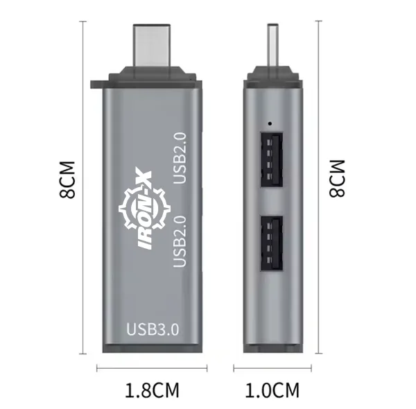 هاب 3 پورت USB 3.0 آیرون ایکس مدل TYPEC HUB300