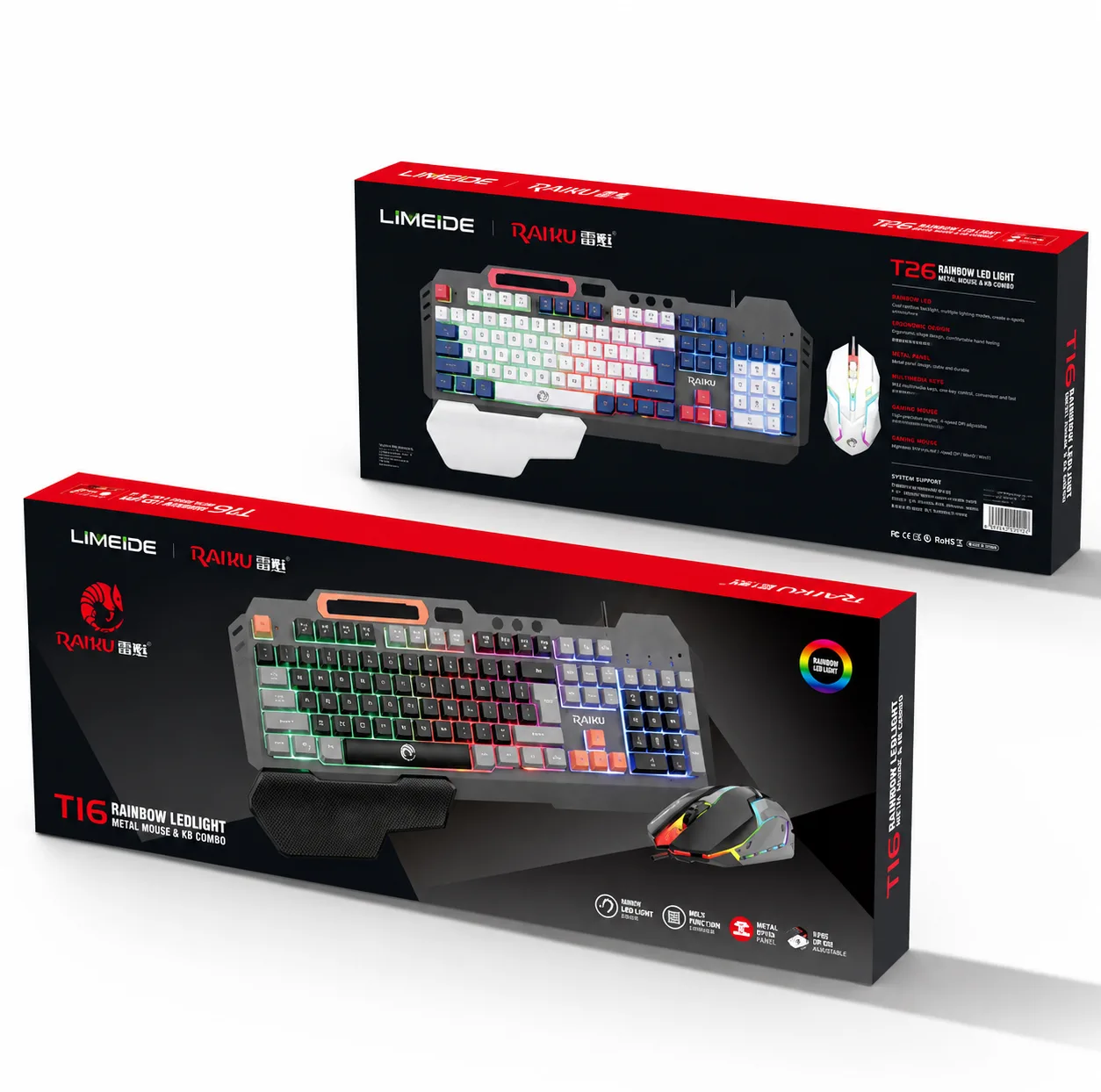 ست گیمینگ لایماید مدل RAIKU-T16