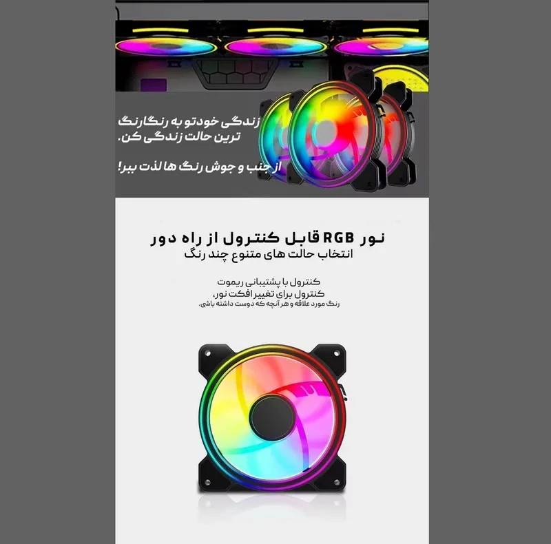 فن کیس دیویژن مدل Infinity-ECO بسته 4 عددی