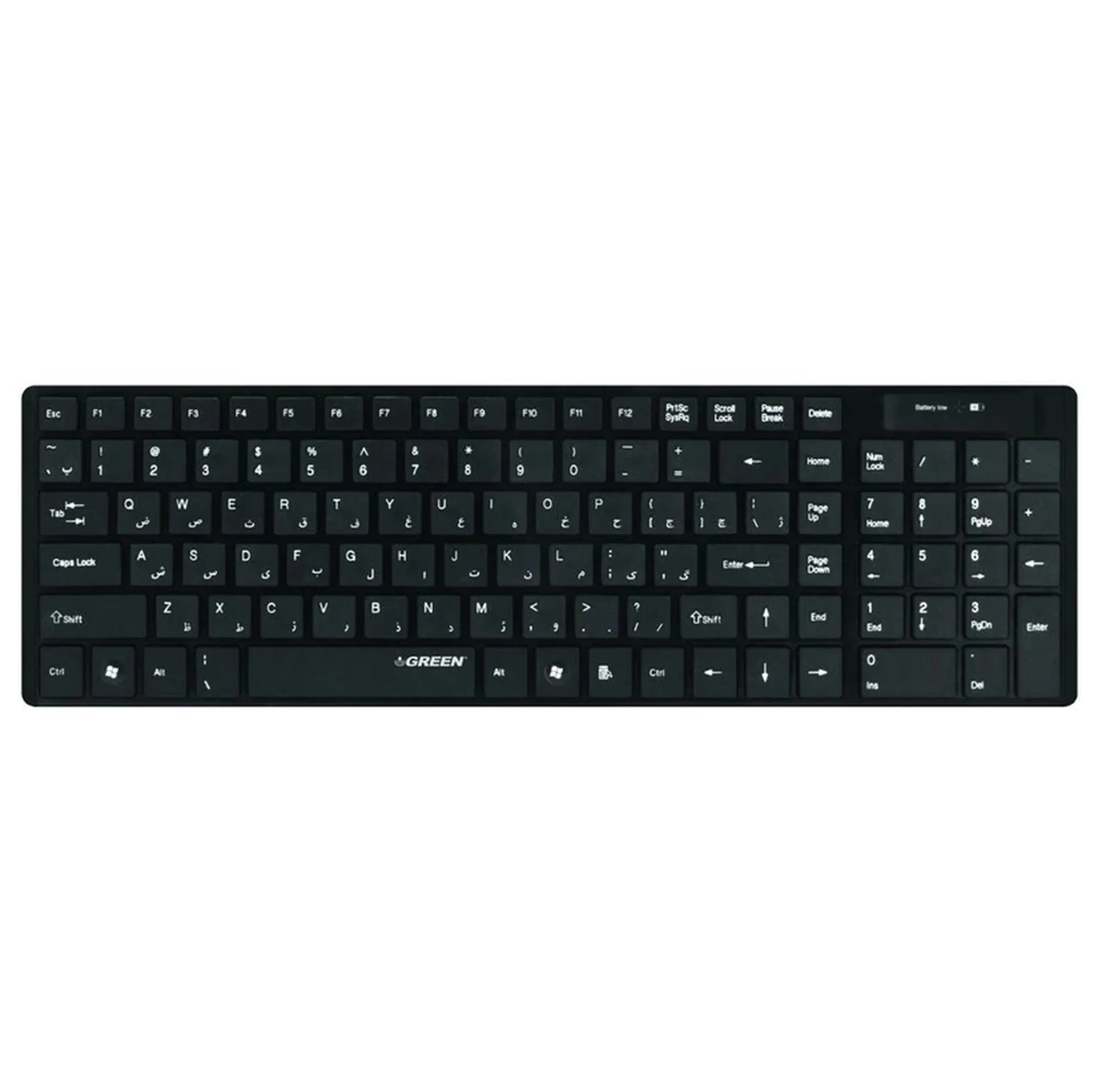 کیبورد بی سیم گرین مدل GK-101W با حروف فارسی