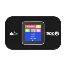 مودم 4G LTE قابل حمل اسفیورد مدل M750 با باتری 3000 میلی‌آمپرساعت، پشتیبانی از 10 کاربر همزمان، نمایشگر رنگی دیجیتال، اتصال بی‌سیم WIFI 802.11b/g/n و سرعت دانلود تا 150 مگابیت بر ثانیه