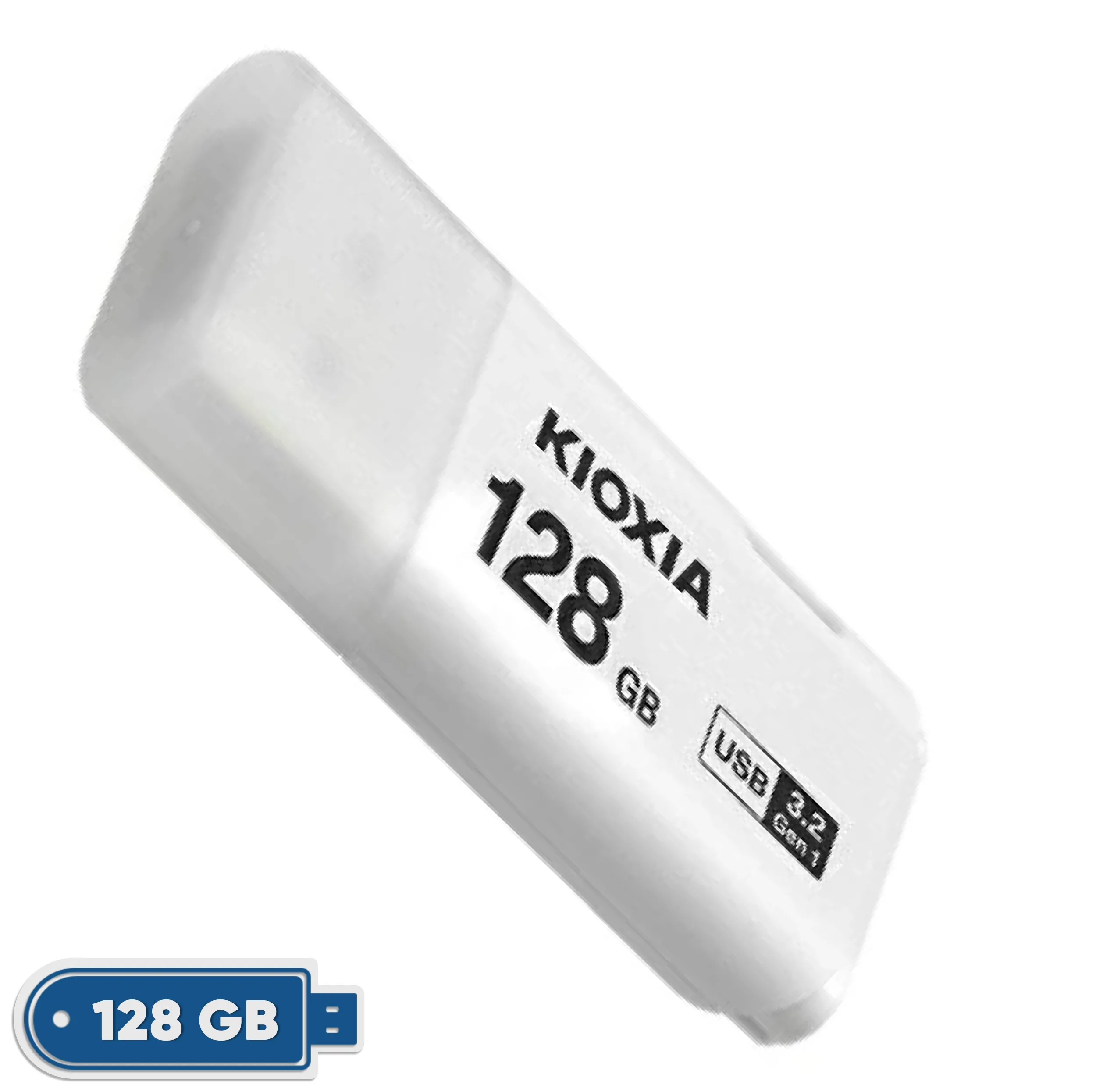 فلش مموری 128 گیگابایت کیوکسیا مدل U301 با رابط USB 3.2 Gen1 Type-A و طراحی درپوش‌دار