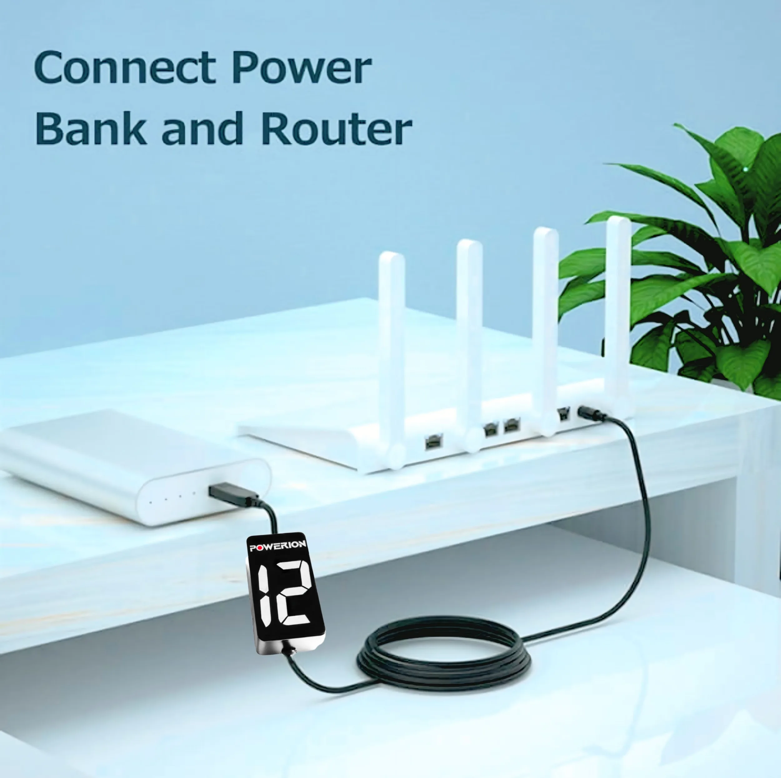کابل تبدیل USB به ۱۲ ولت تجهیزان مدل POWERION Lite-12V مناسب برای مودم و کارتخوان