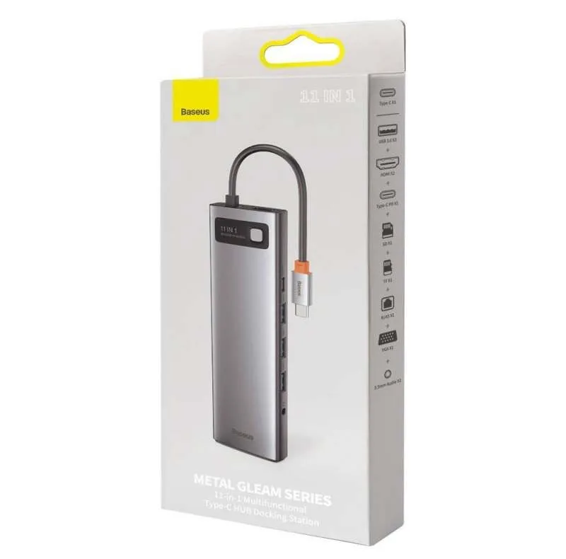هاب 11 پورت باسئوس مدل METAL GLEAM SERIES Multifunctional