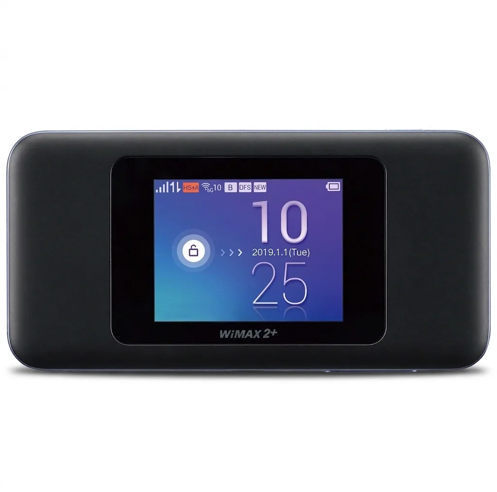 مودم همراه 4G یوکیو مدل Speed Wifi Next W06 با صفحه نمایش 2.4 اینچی تاچ اسکرین، باتری 3000 میلی‌آمپری با شارژدهی 7 ساعت، پشتیبانی همزمان 16 کاربر، اتصال از طریق سیمکارت و کابل Type-C، سازگار با ویندوز و مک او اس