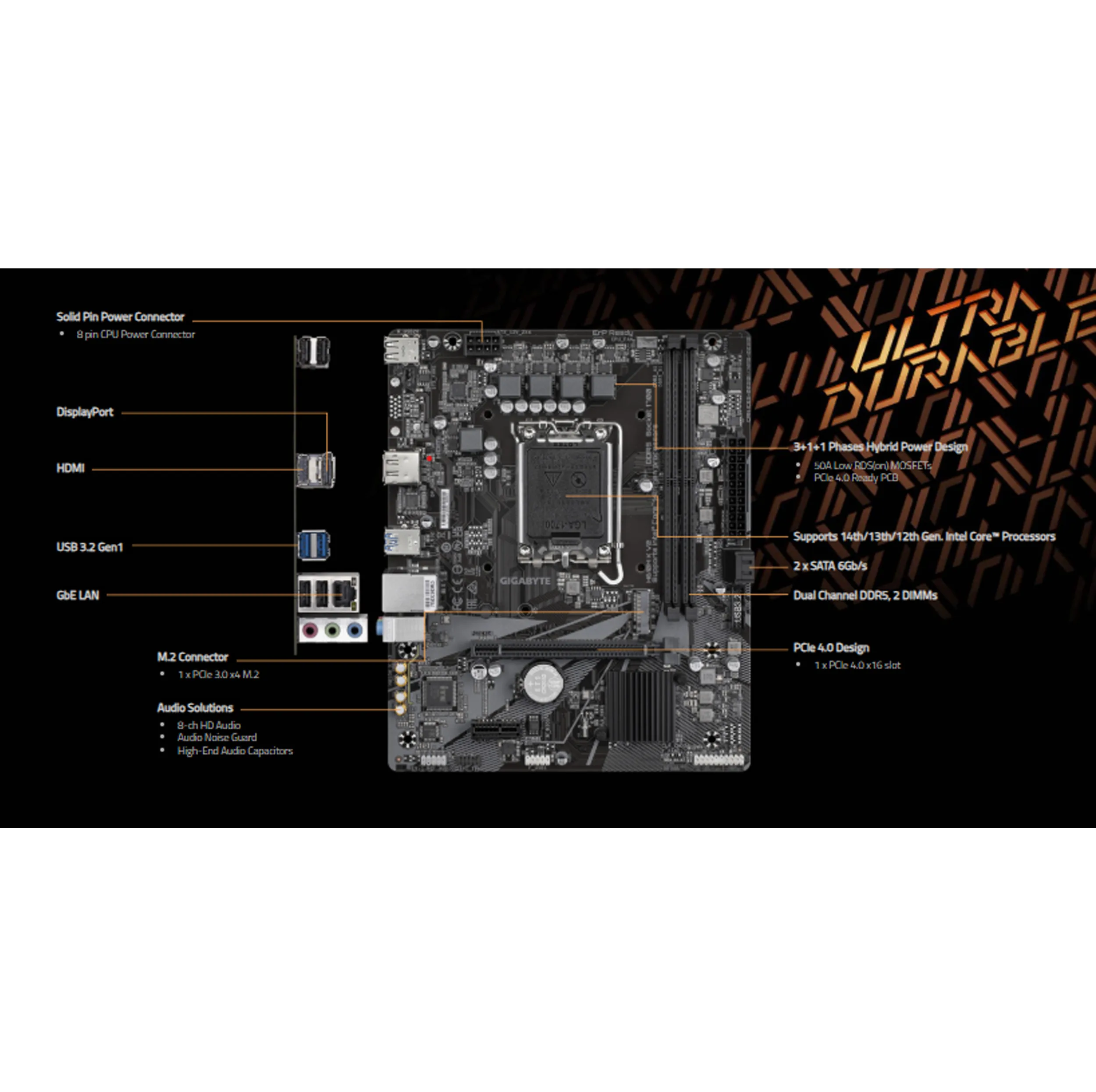 مادربرد گیگابایت مدل H610M K V2 rev. 1.0