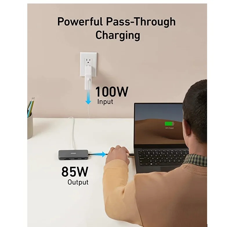 هاب 8 پورت USB-C انکر مدل PowerExpand 8-in-1 A8383