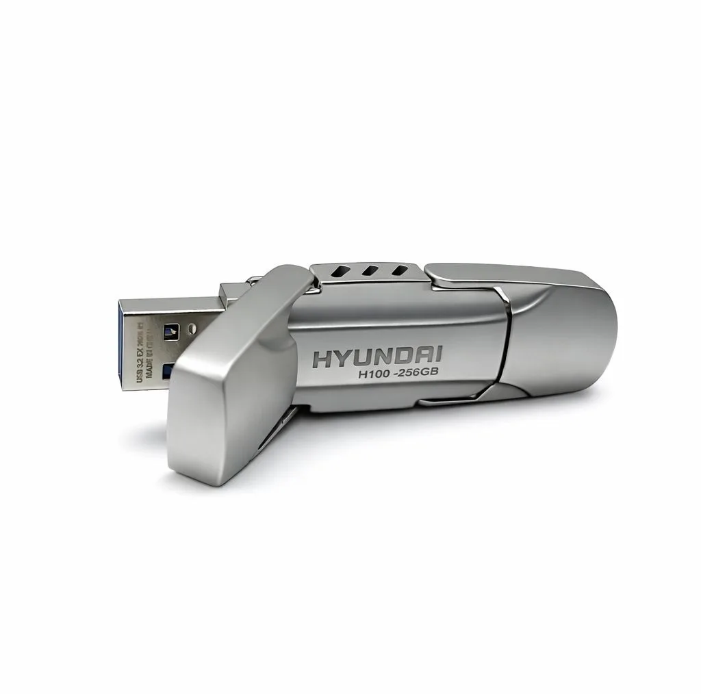 اس اس دی اکسترنال هیوندای مدل H100 ظرفیت 256 گیگابایت رابط USB 3.2 Gen2