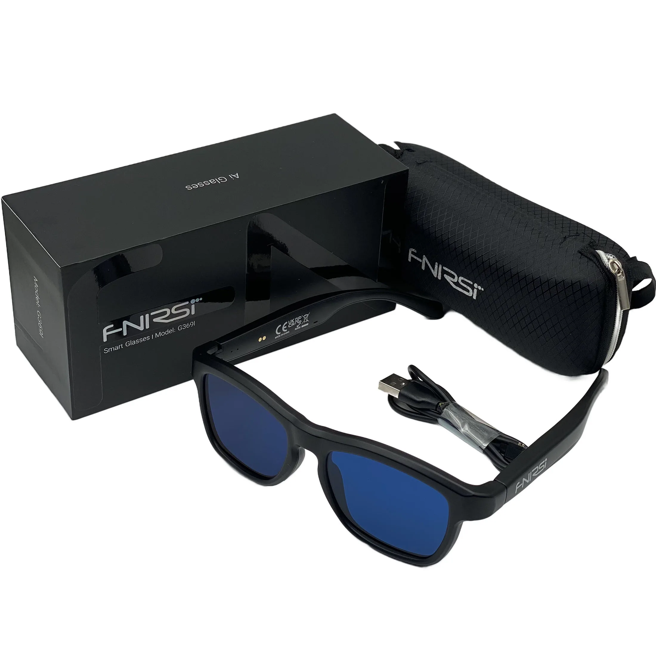 عینک هوشمند فنیرسی مدل G369I AI Translate & Touch Color‑Changing Lens