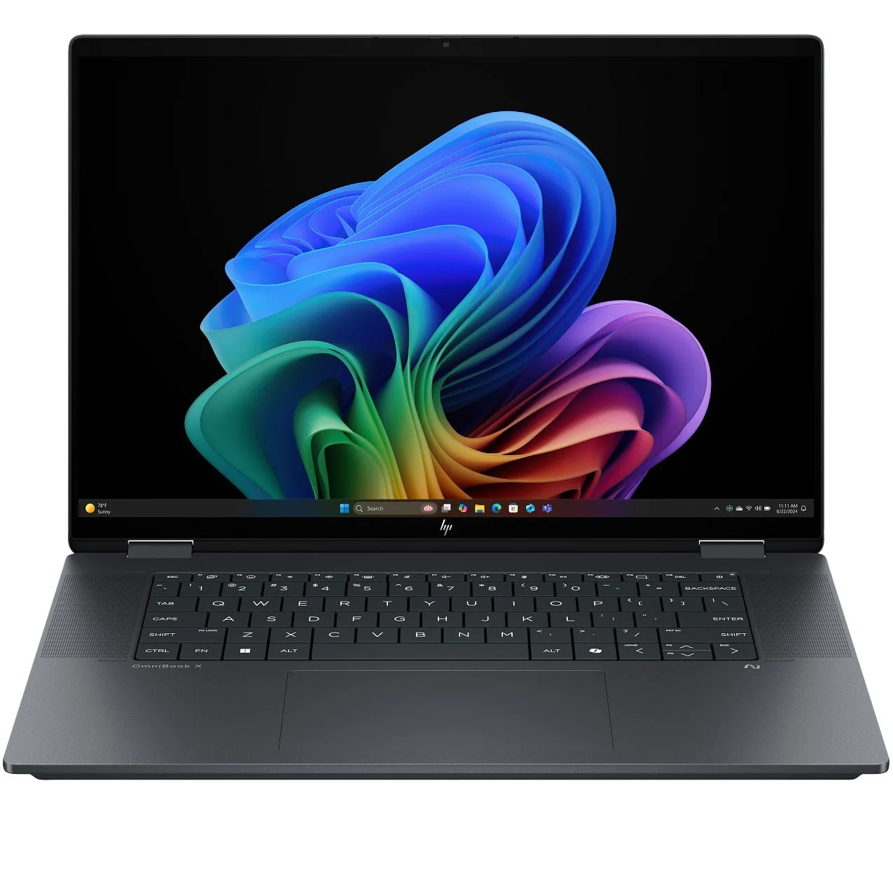 لپ تاپ 16 اینچی اچ‌ پی مدل OmniBook X Flip 16-as0023dx-Core Ultra 7 256V-16GB LPDDR5X 8533MHz-512GB SSD-Touch-Backlit - کاستوم شده