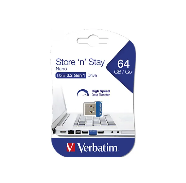 فلش مموری ورباتیم مدل Store n Stay ظرفیت 64 گیگابایت