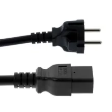 کابل برق 3 پین سرور منبع تغذیه مدل EU-C19 طول 1.5 متر