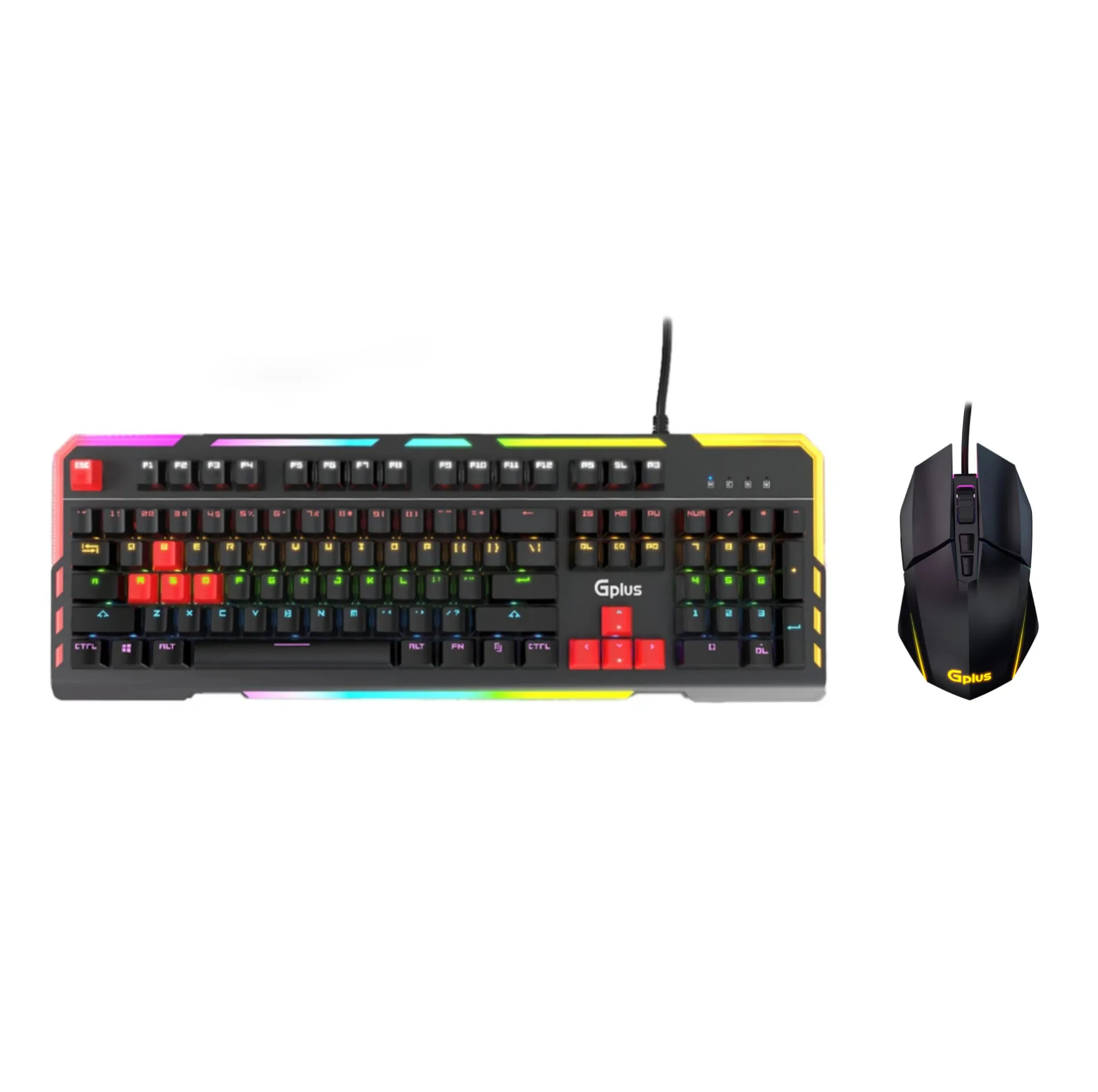 کیبورد و ماوس گیمینگ جی پلاس مدل GMK-K560W/M440W