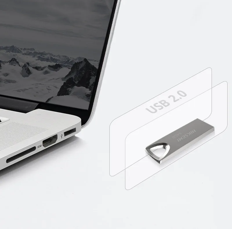 فلش مموری هایک‌سمی مدل M200 ظرفیت 128 گیگابایت با رابط USB 2.0 و Type-A، بدنه فلزی مقاوم