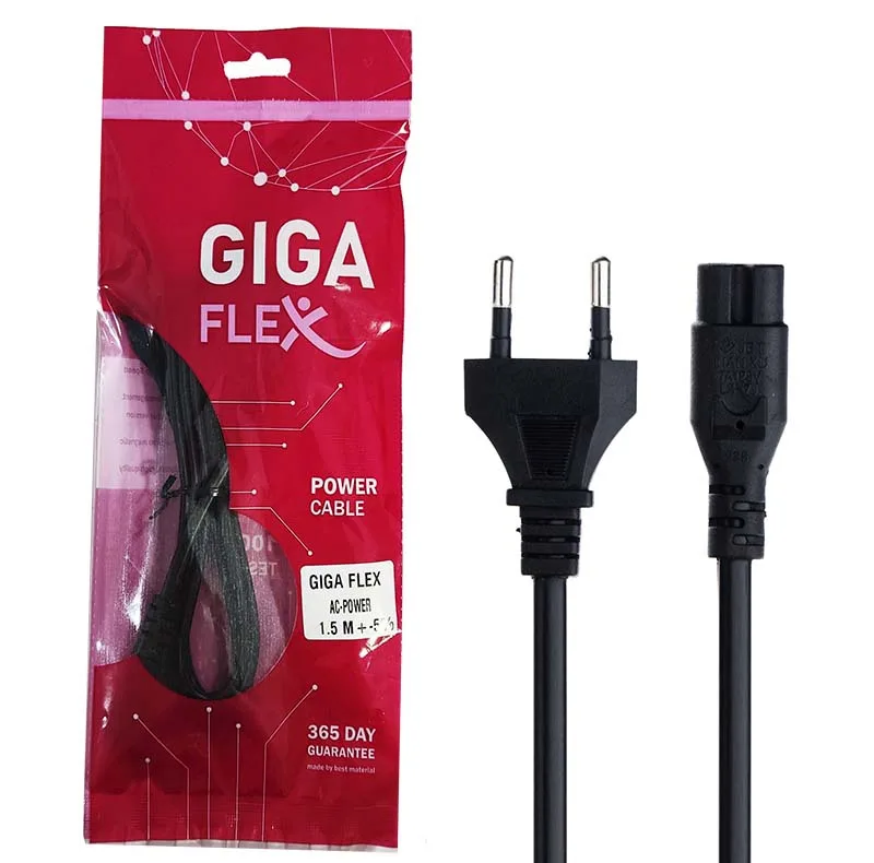 کابل برق دوپین گیگا فلکس مدل Gflex طول 1.5 متر بسته دو عددی