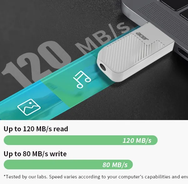 فلش مموری ایسر مدل UP300 ظرفیت 64 گیگابایت با رابط USB3.2 Gen1