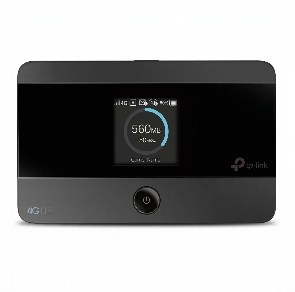 مودم روتر 4G تی‌پی‌لینک مدل M7350-V7 با باتری 2000 میلی‌آمپر، پشتیبانی از اتصال 10 کاربر همزمان، سرعت دانلود تا 150 مگابیت، نمایشگر اطلاعات ترافیک و وضعیت شبکه، سازگار با سیستم‌عامل‌های Windows، Mac OS، Android و iOS