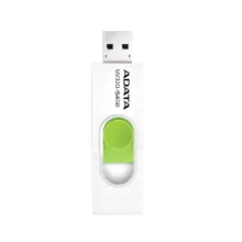 فلش مموری USB 3.2 ای‌دیتا مدل UV320 ظرفیت 64 گیگابایت با طراحی کشویی بدون درپوش و محل اتصال بند