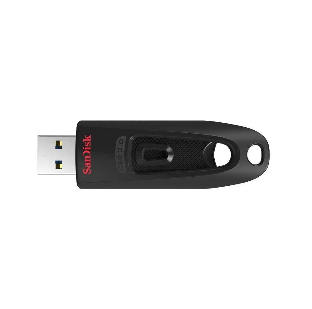 فلش مموری سن دیسک مدل CZ48 ظرفیت 64 گیگابایت با رابط USB 3.0، طراحی کشویی بدون درپوش، سرعت خواندن تا 100 مگابایت بر ثانیه و قابلیت رمزنگاری