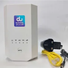 مودم روتر 5G خانگی دو مدل X28 BUSINESS با پشتیبانی شبکه‌های 3G/4G/4.5G/5G، قابلیت تجمیع باند، پنل سوپر ادمین دائمی، خروجی تلفن و پورت‌های RJ-45 و USB Type-C، آداپتور برق