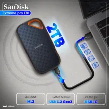 اس اس دی اکسترنال سن دیسک مدل Extreme PRO E81 ظرفیت 2 ترابایت رابط USB 3.2 Gen2